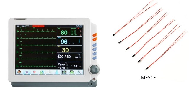 监护仪中的热敏电阻器